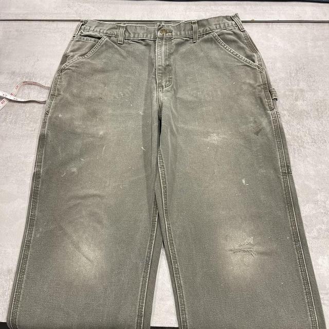 Green Carhartt carpenter jeans W34