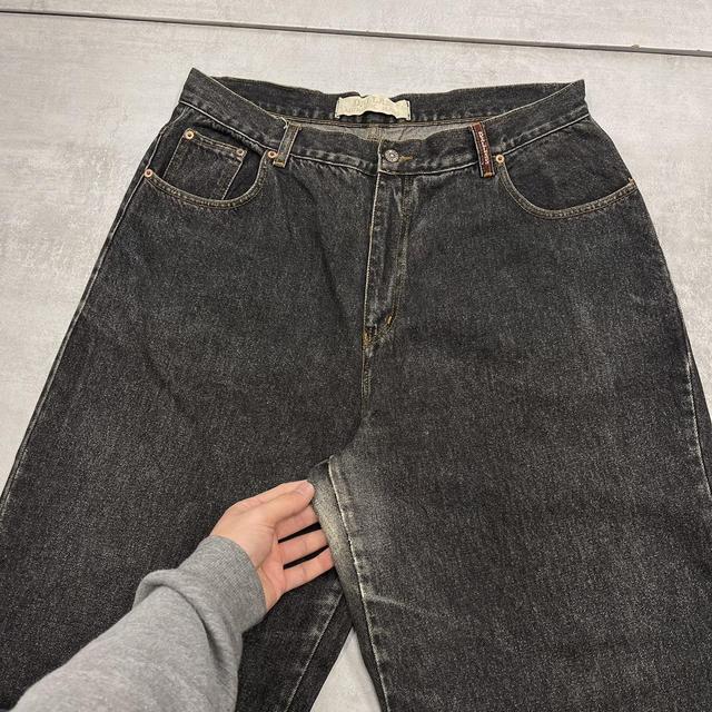 Faded black baggy skate jeans W36