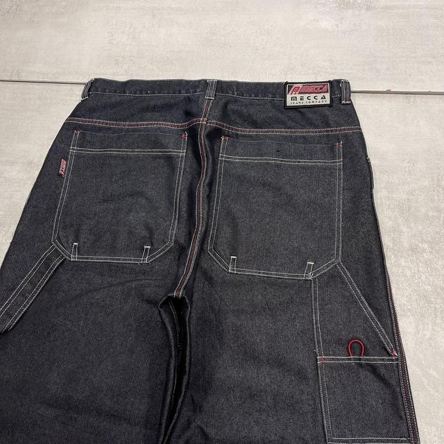 Navy / black MECCA baggy skate jeans W38