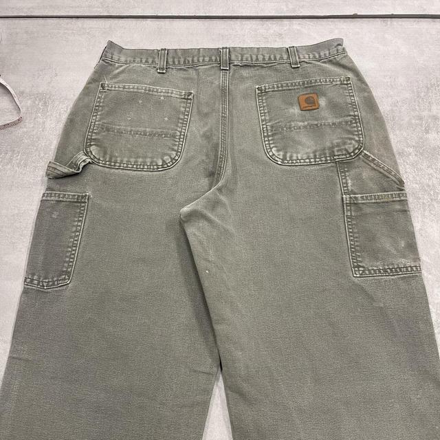 Green Carhartt carpenter jeans W34