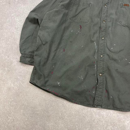 Green Carhartt shirt jacket 4XL