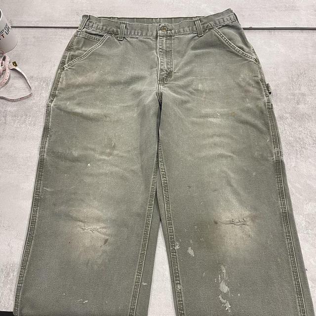 Green Carhartt carpenter jeans W34