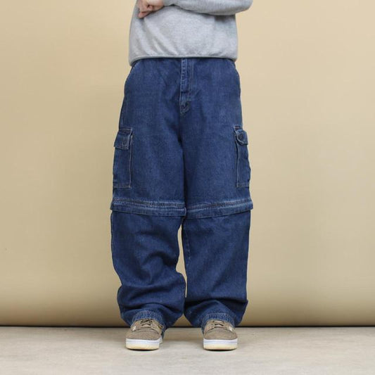 Baggy convertible cargo jeans W36