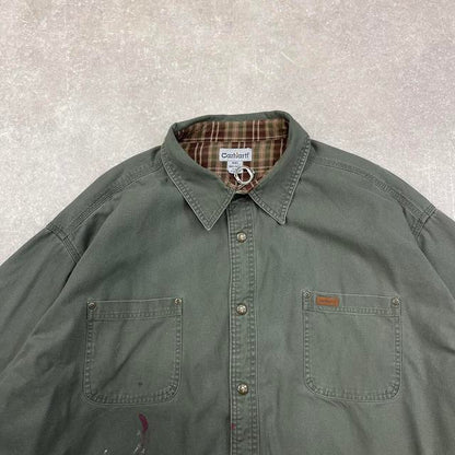 Green Carhartt shirt jacket 4XL