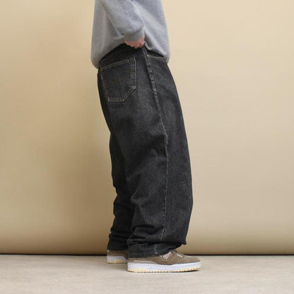 Faded black baggy skate jeans W36