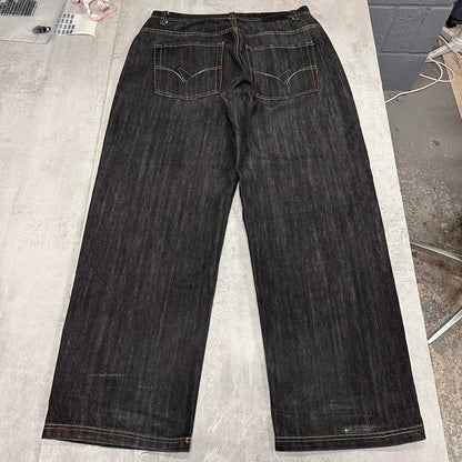 Black baggy Regal jeans W36