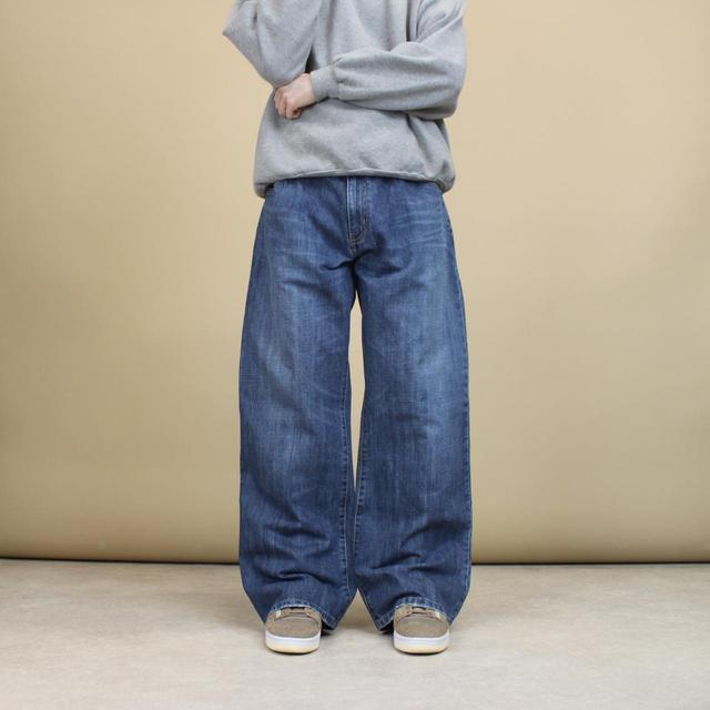 Blue wide baggy skate jeans W36L32